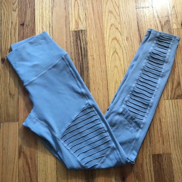 ALO Yoga High-waist Washed Moto Legging - Picture 4 of 10